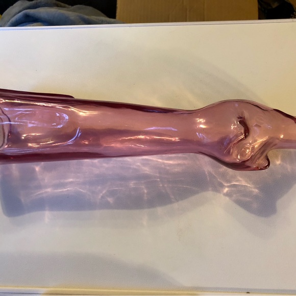 Vintage Happy Cat Pink Wine Bottle - Picture 7 of 10